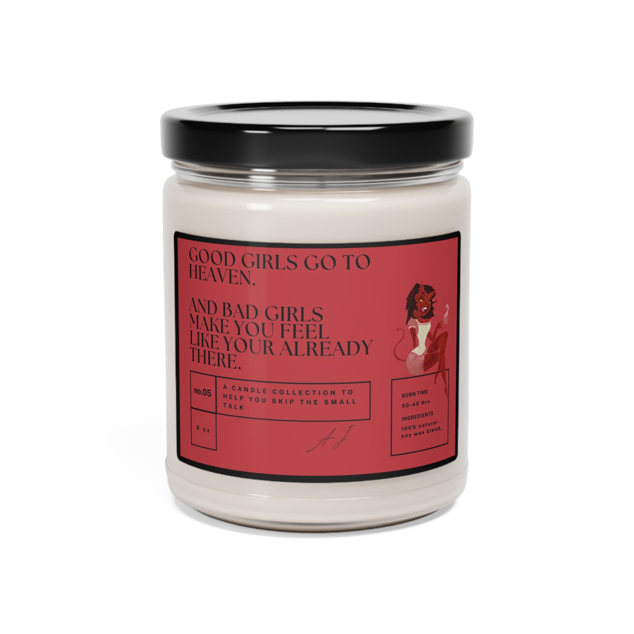Bad Girl Eco Friendly Scented Soy Candle, 9oz