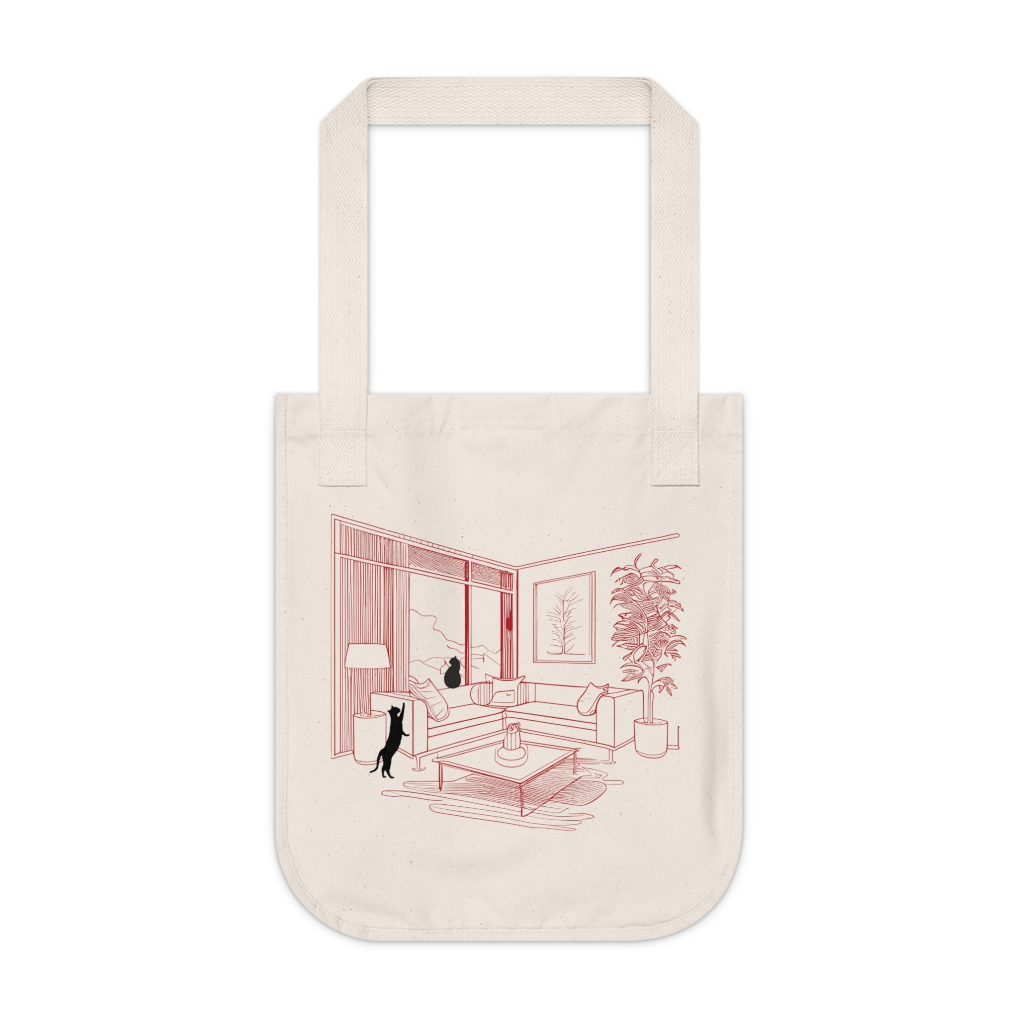 Chill Cat Eco Friendly Organic Canvas Tote Bag
